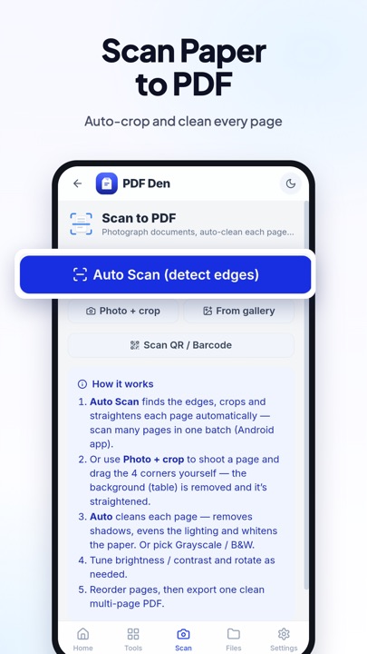 Scanning a document